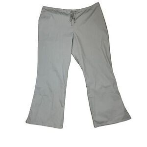 Cherokee Workwear Scrub Bottom‎ Size 2XL Gray Elastic Waist Drawstring 44X31